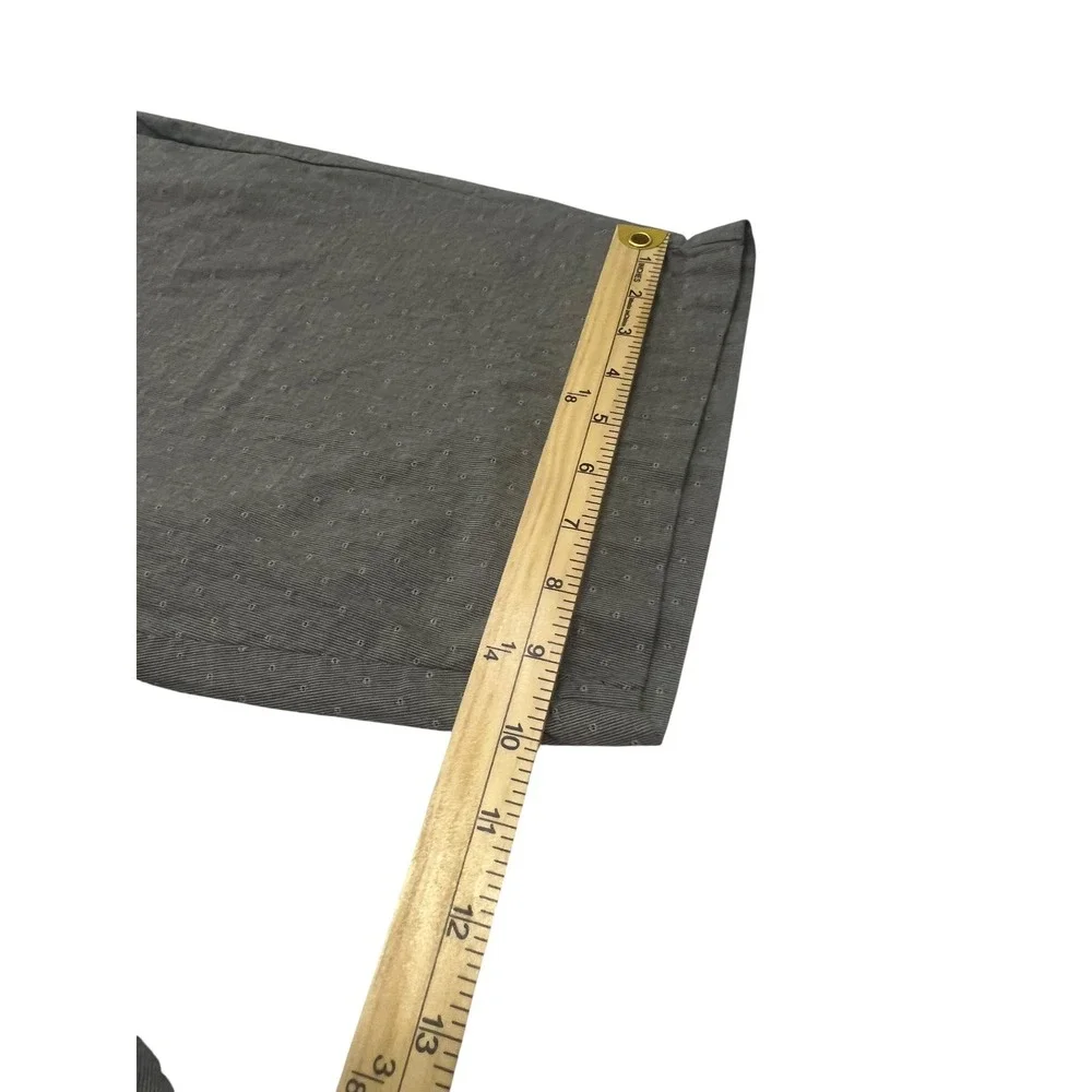Calvin Klein Mens Gray Flat Front Micro Dot Casual Chino Shorts Size 33